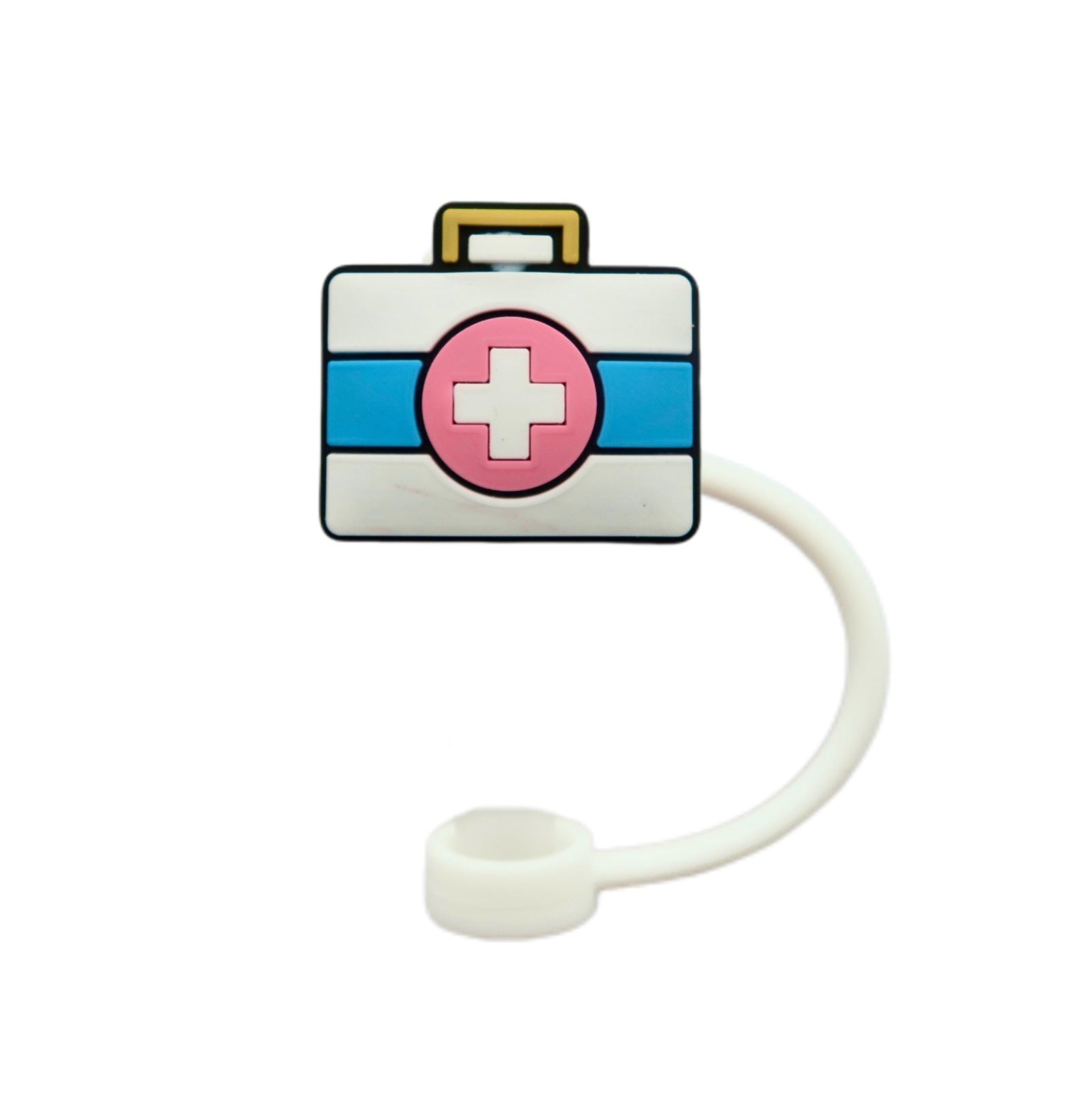 Wholesale 10pcs Cartoon Silicone Dustproof 8/10mm Straw Cover